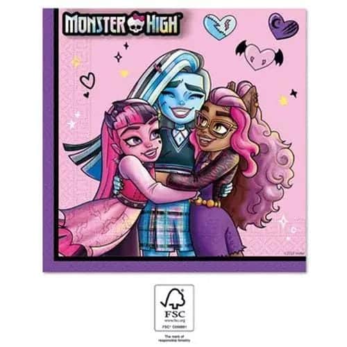 20 Guardanapos das Monster High