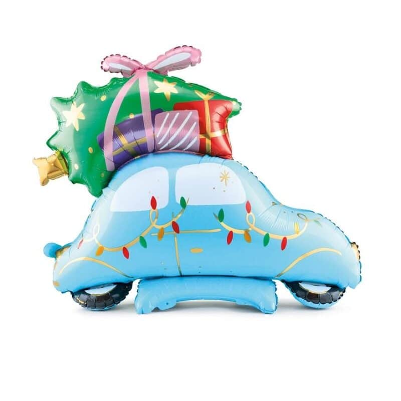 Super Balão Foil Carro de Natal 90 cm