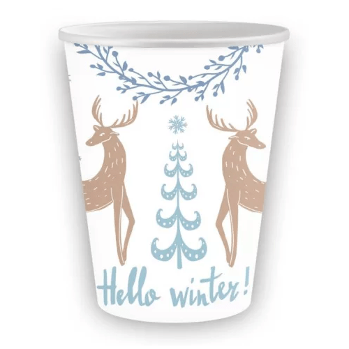 6 Copos Hello Winter 250 ml