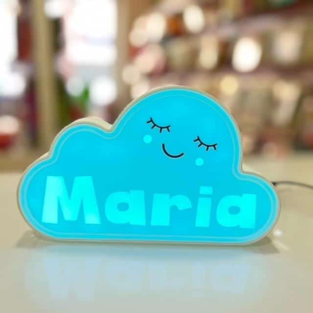 Candeeiro LED Personalizado Nuvem