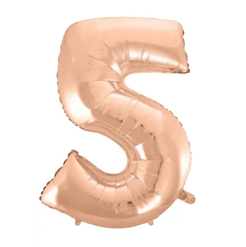 Super Balão nº 5 Rose Gold 92 cm