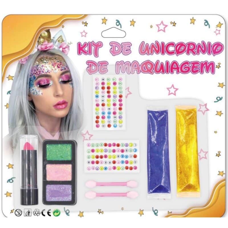 Kit de Maquilhagem Facial Unicórnio