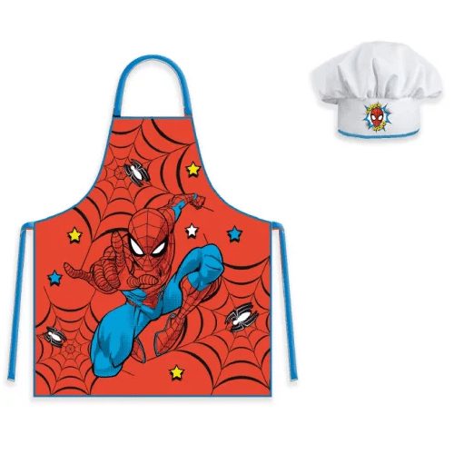 Avental + Gorro Cozinha Homem Aranha