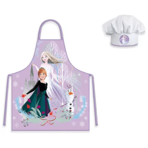 Avental + Gorro de Cozinha Infantil Frozen