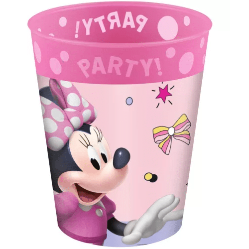 Copo de Plástico Minnie Mouse Rosa 250 ml