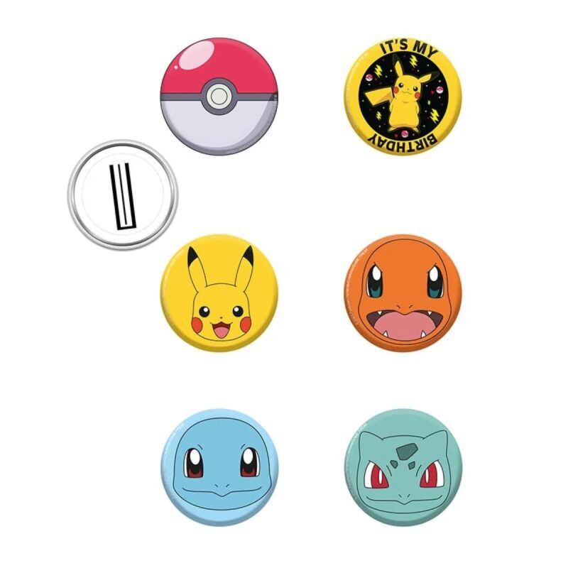 8 Brindes Medalhas Metálicas Pikachu Pokémon