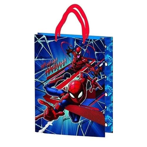 Saco Presente do Homem Aranha 25x18.5x8 cm