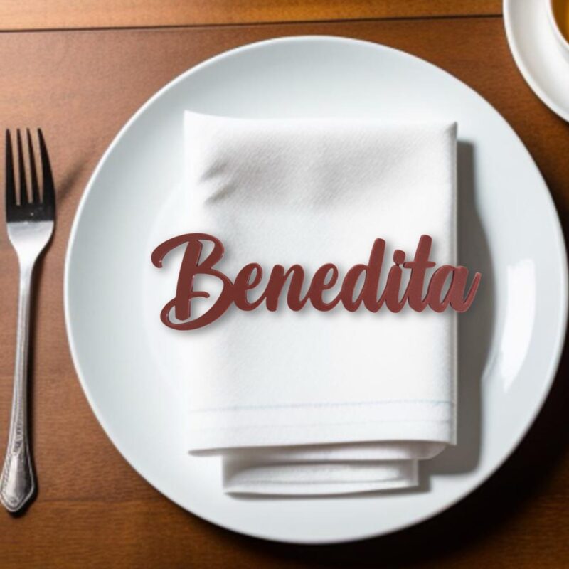 Marcadores de Mesa com Nome para Casamentos