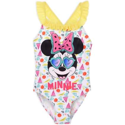 Fato de Banho Minnie Infantil Amarelo 6 anos