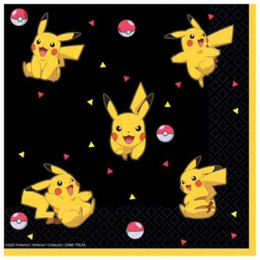 Guardanapos Pokemon Pikachu 33x33 cm