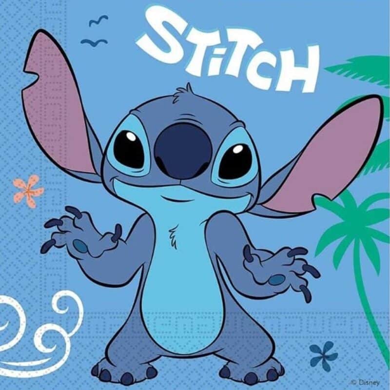 20 Guardanapos Stitch Disney 33x33 cm