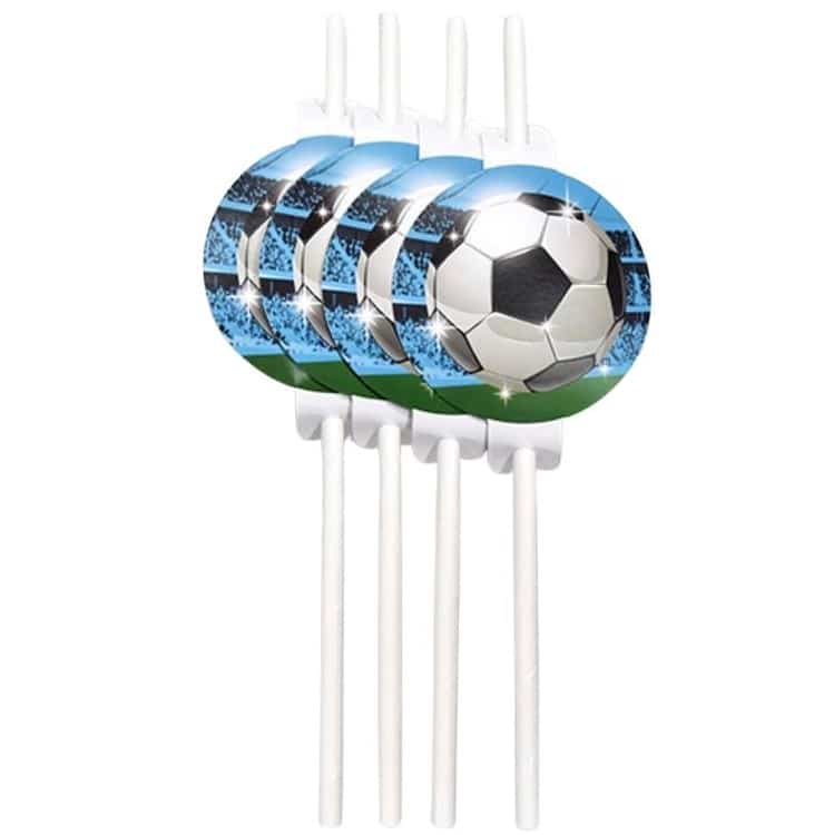 4 Palhinhas Bola de Futebol em Papel