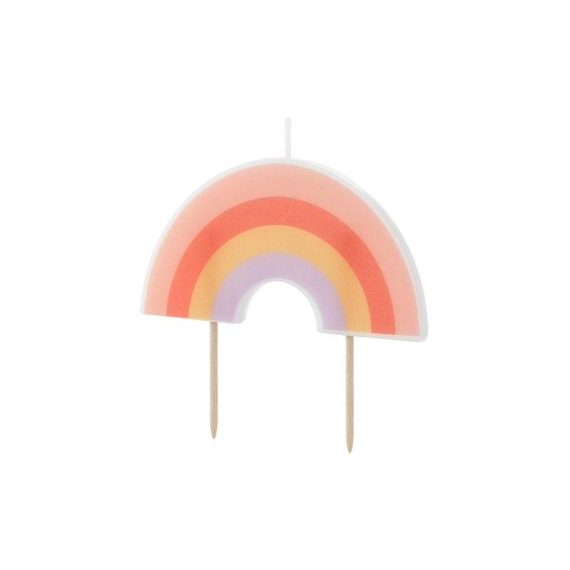 Vela Aniversário Arco-Íris 4.5 cm