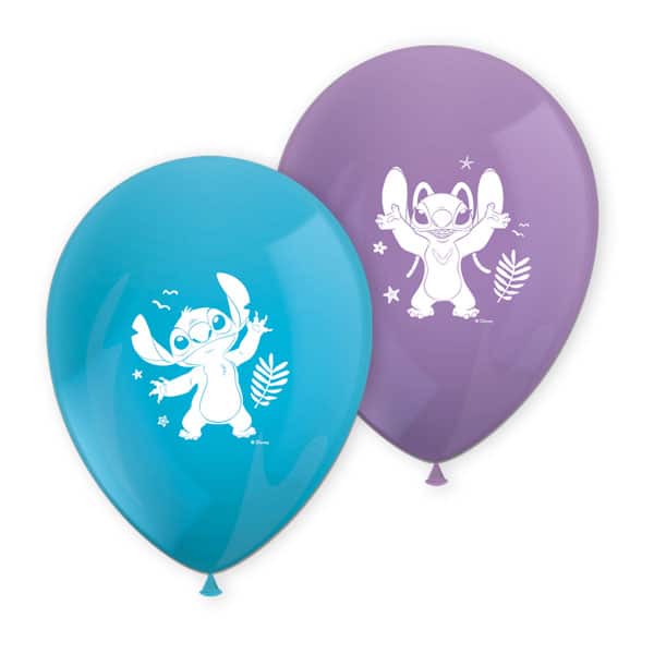 8 Balões do Stitch de Festa 30 cm