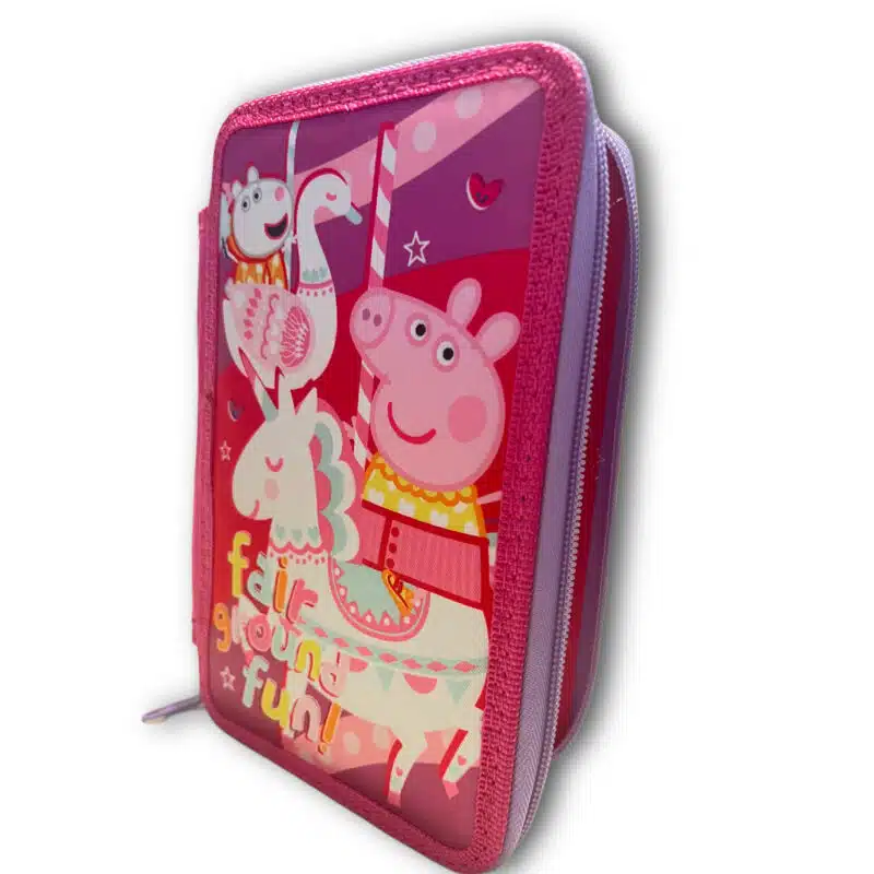 Estojo da Porquinha Peppa Triplo Escolar 20 cm