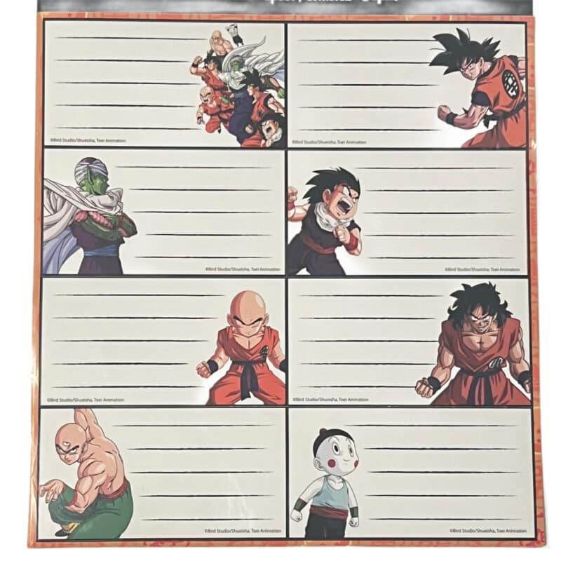 16 Autocolantes do Dragon Ball Identificadores