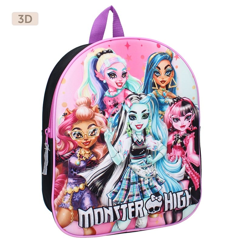 Mochila Monster High 3D Pré-Escolar 32 cm