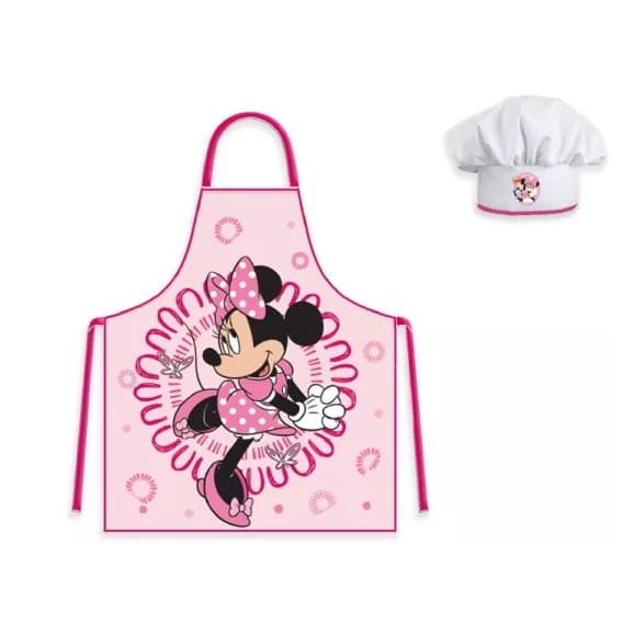 Avental da Minnie Mouse Rosa