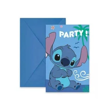 Convites do Stitch Aniversário
