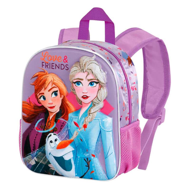 Mochila Frozen 3D Pré-Escolar Frozen 31 cm