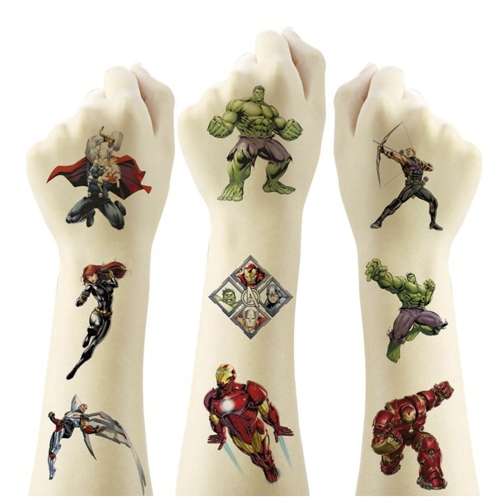 Tatuagens Avengers Temporárias Infantis
