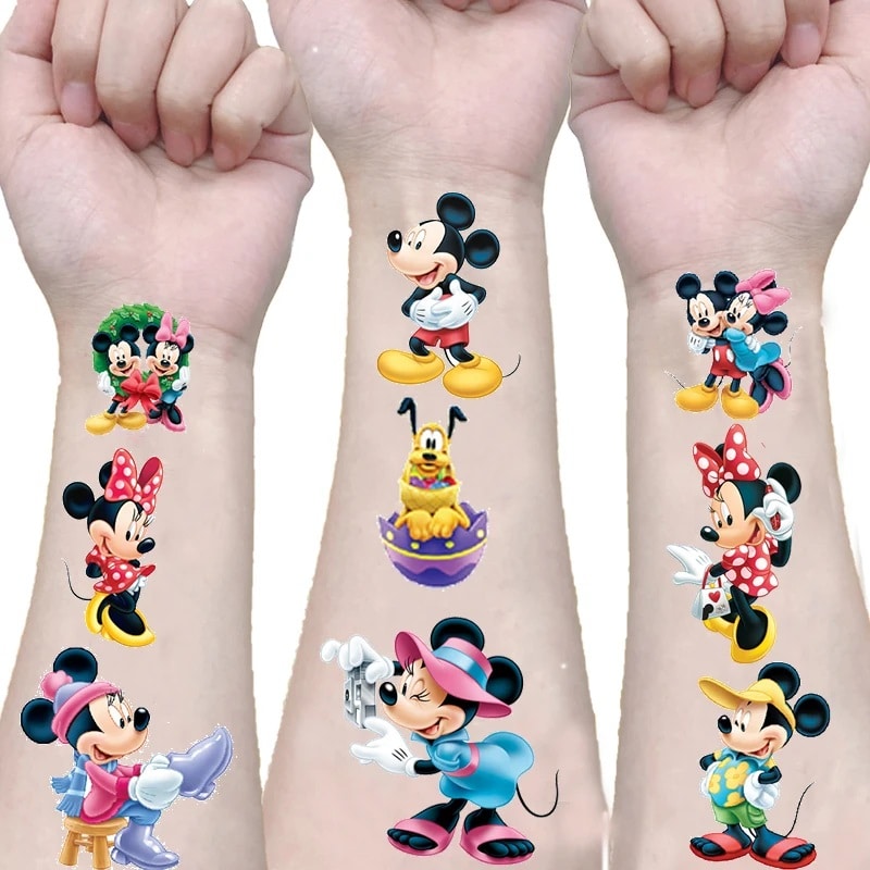 Tatuagens Minnie e Mickey Temporárias Infantis