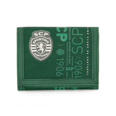 Carteira de Documentos SCP Verde e Logo com Velcro 12x10cm