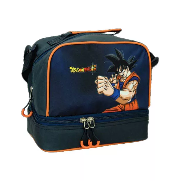 Lancheira Térmica do Dragon Ball Z Escolar com 21 cm Preta