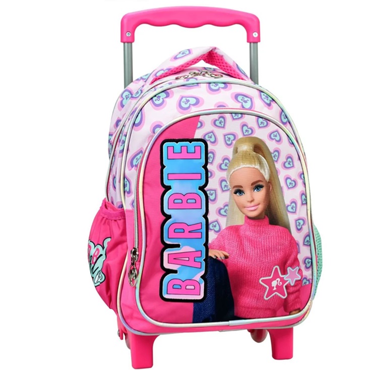 Trolley da Barbie Mochila Pré-Escolar com 30 cm Rosa