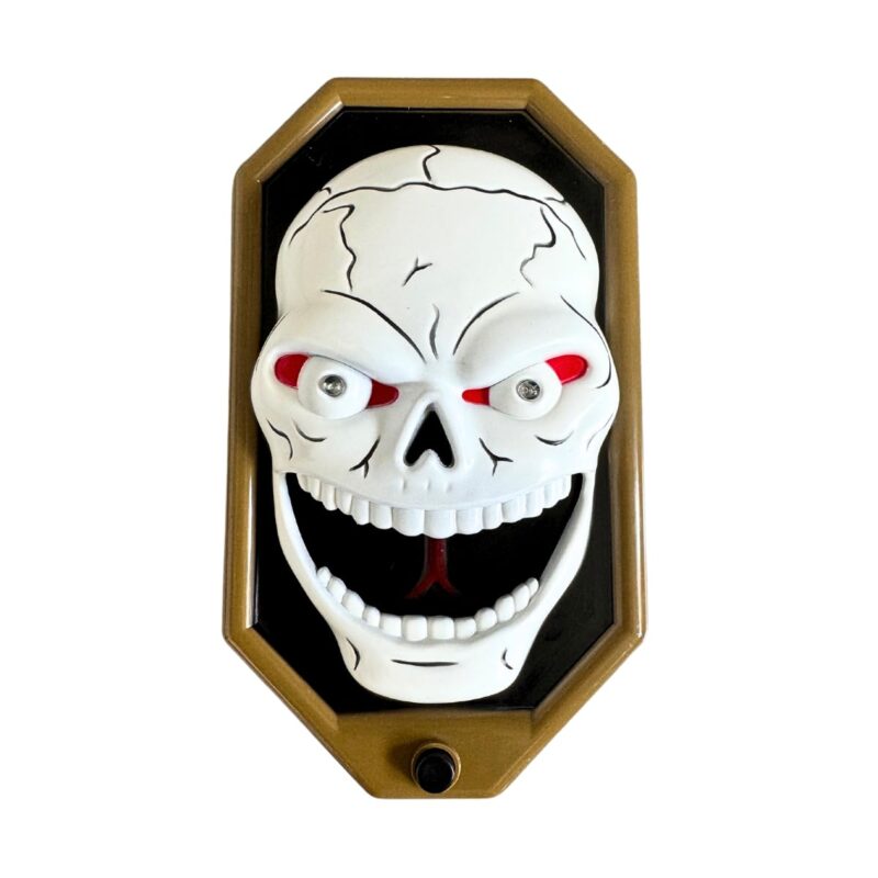 Campainha de Terror Halloween Caveira com Som