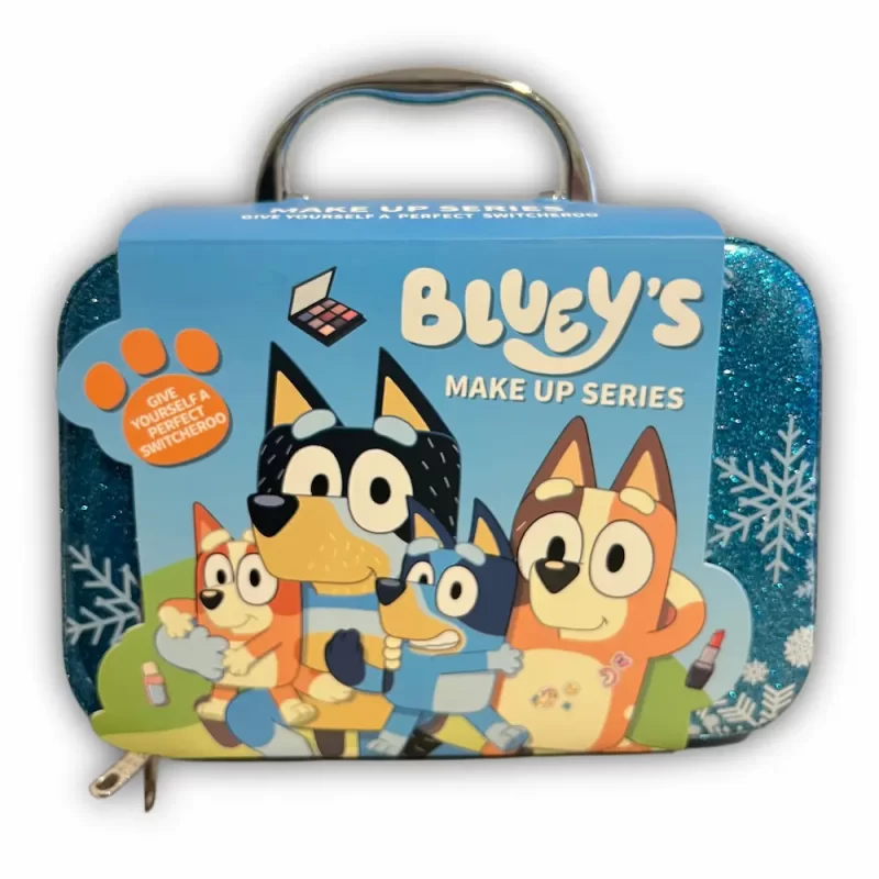 Mala de Maquilhagem da Bluey Azul Glitter