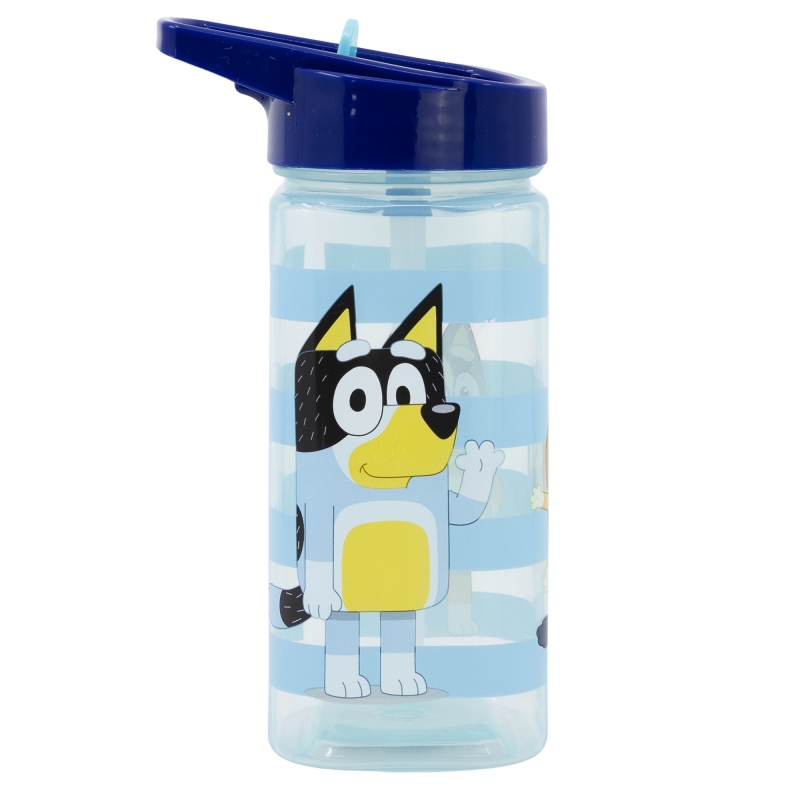 Garrafa da Bluey e Bingo Quadrada Plástico 510 ml