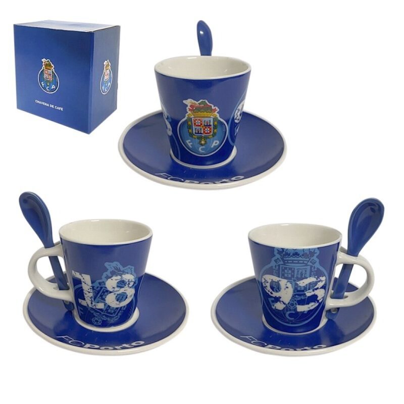 Chávena de Café FCP Porto 1893 com Colher