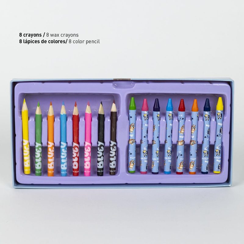 Conjunto para Colorir Bluey e Bingo 42 Peças