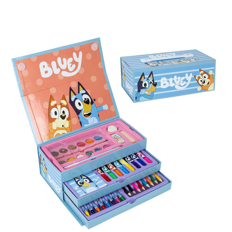 Conjunto para Colorir Bluey e Bingo 42 Peças