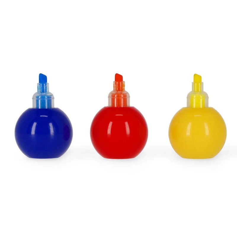 Marcadores Espaço 3 em 1 Cores Azul Vermelho e Amarelo Legami