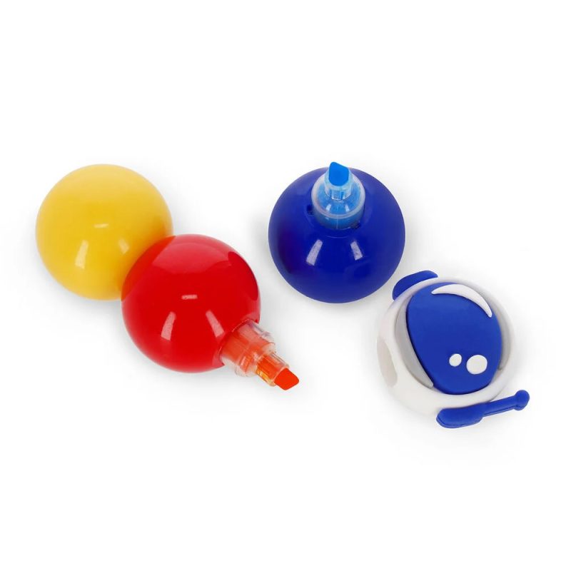 Marcadores Espaço 3 em 1 Cores Azul Vermelho e Amarelo Legami