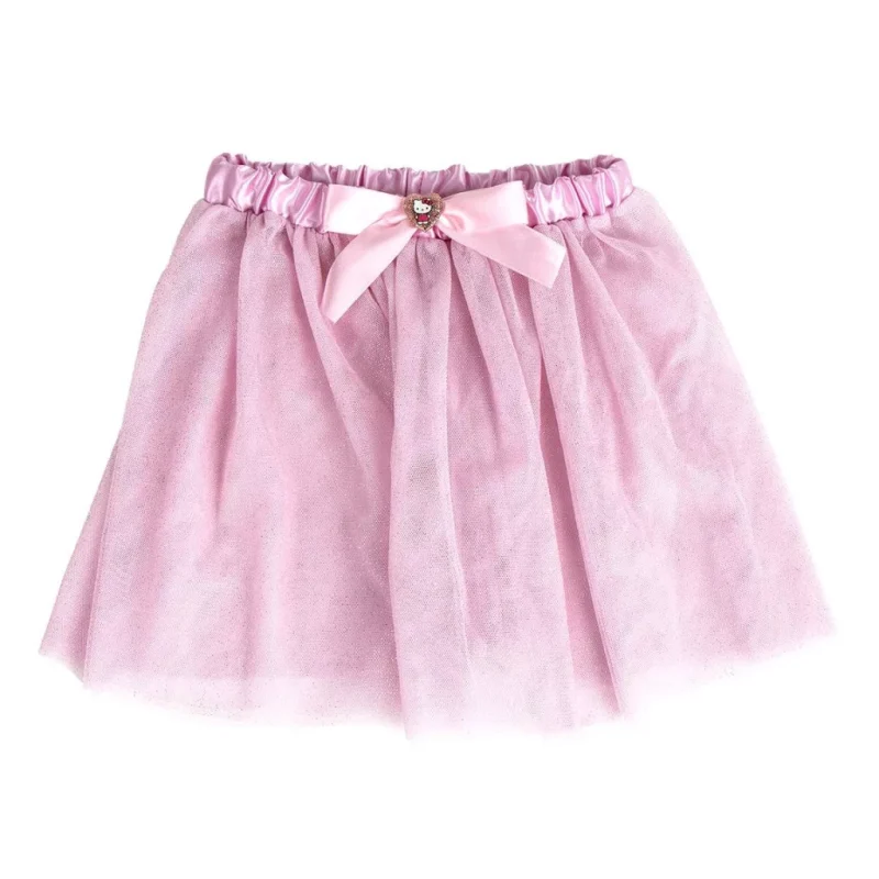 Conjunto de Saia Tule e Bandolete Hello Kitty Glitter