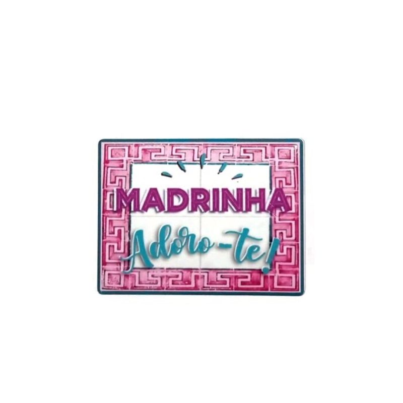 Íman Magnético Madrinha Adoro-te 6x8 cm