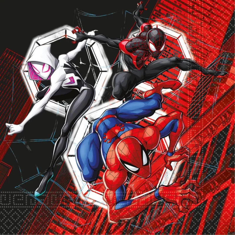20 Guardanapos do Spiderman 33x33 cm
