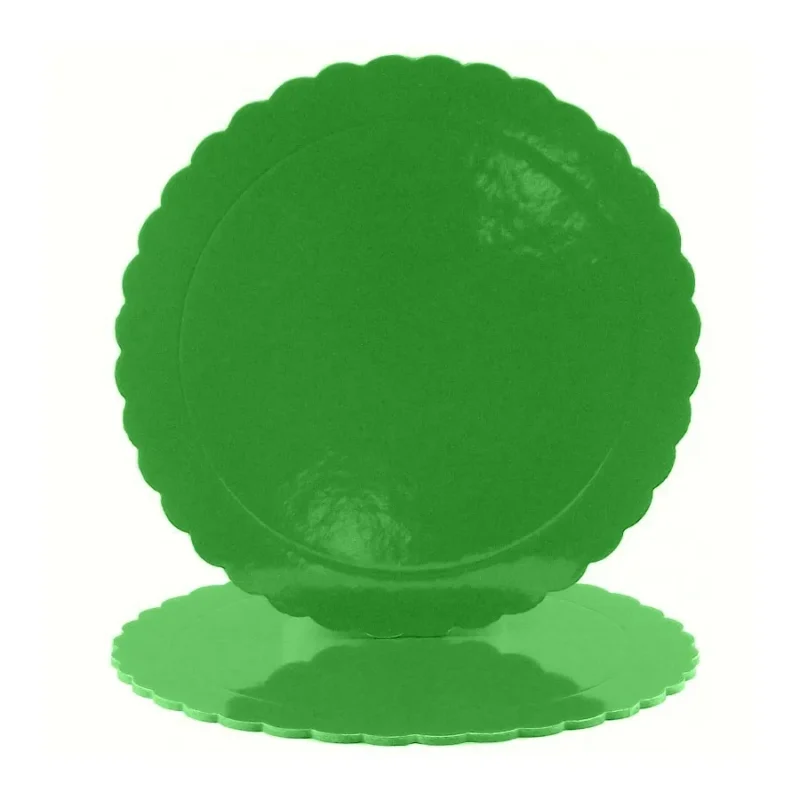 Base de Bolo Verde com Rebordo 25 cm