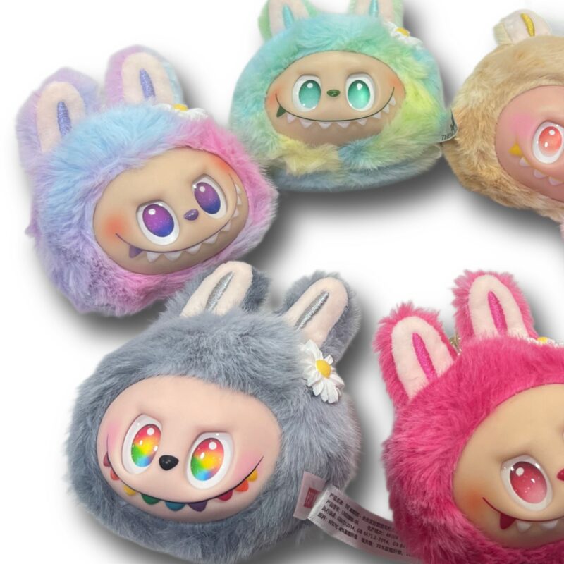 Porta-chaves Labubu Peluche com Flor Sortido