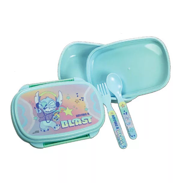 Lancheira 2 Compartimentos e Talher Stitch Blast
