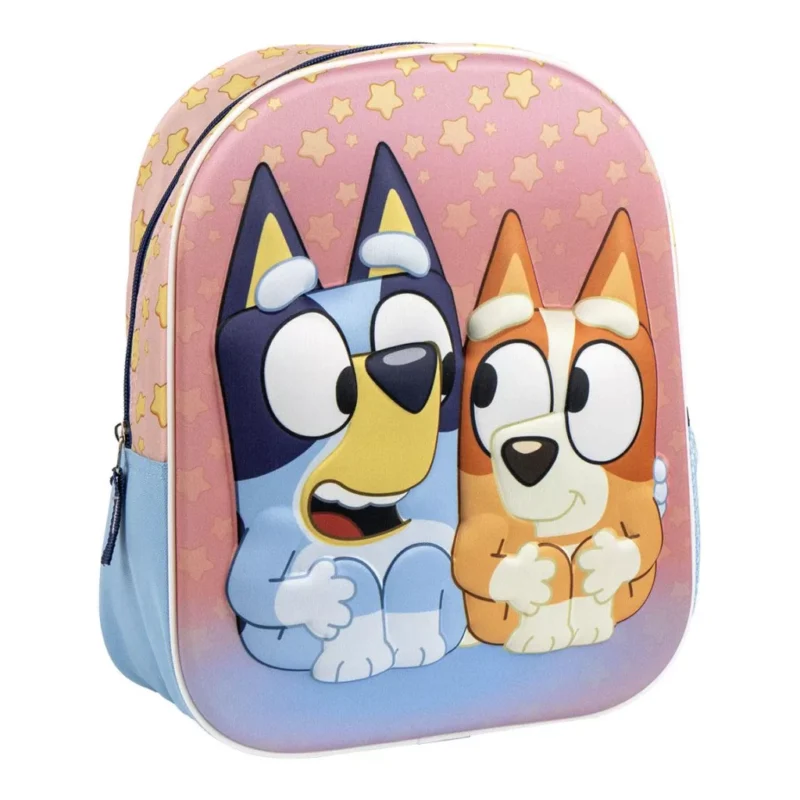 Mochila Bluey e Bingo 3D Pré-Escolar 31 cm
