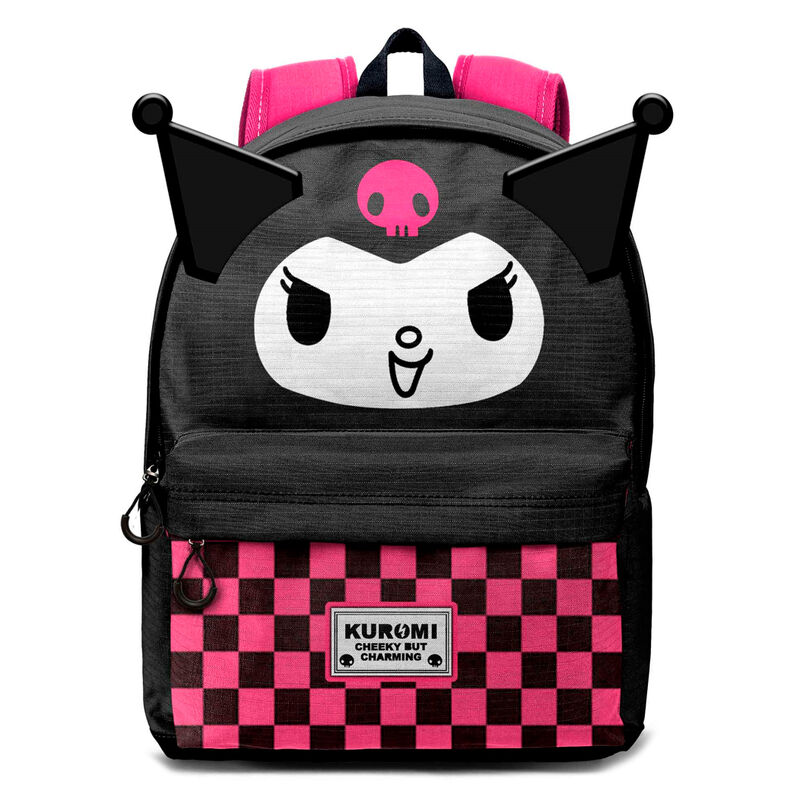 Mochila da Kuromi Hello Kitty Escolar de 44 cm