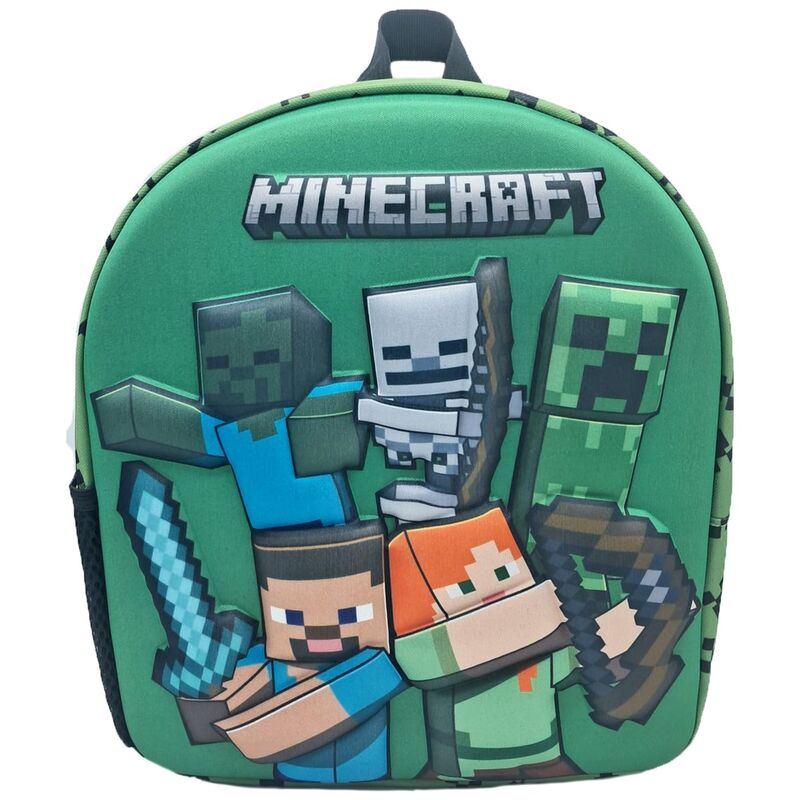 Mochila do Minecraft Pré-Escolar 3D 30 cm