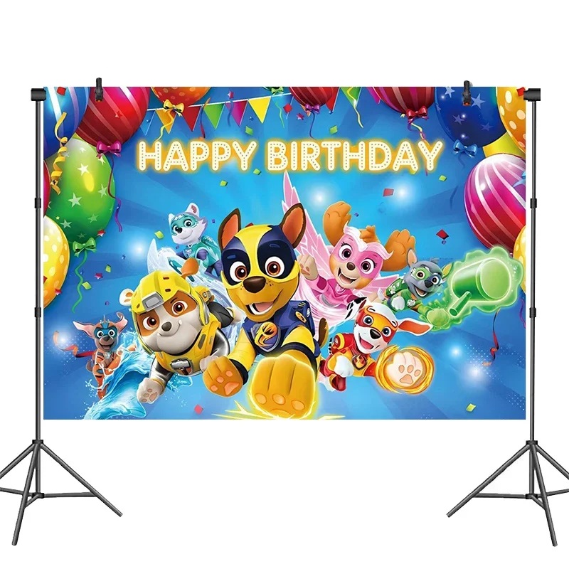 Cenário de Festa Patrulha Pata Decorativo