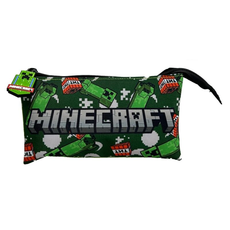Estojo do Minecraft Escolar Triplo 22x14x3.5 cm EAN 8436615537426