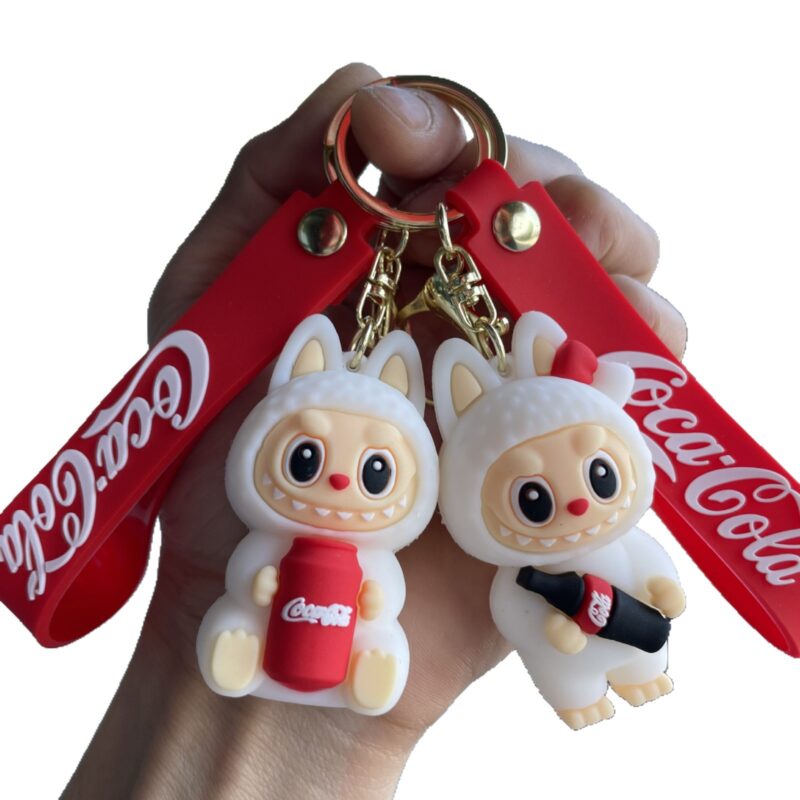 Porta-Chaves Labubu Surpresa Caixa The Monster Coca-Cola Dupe