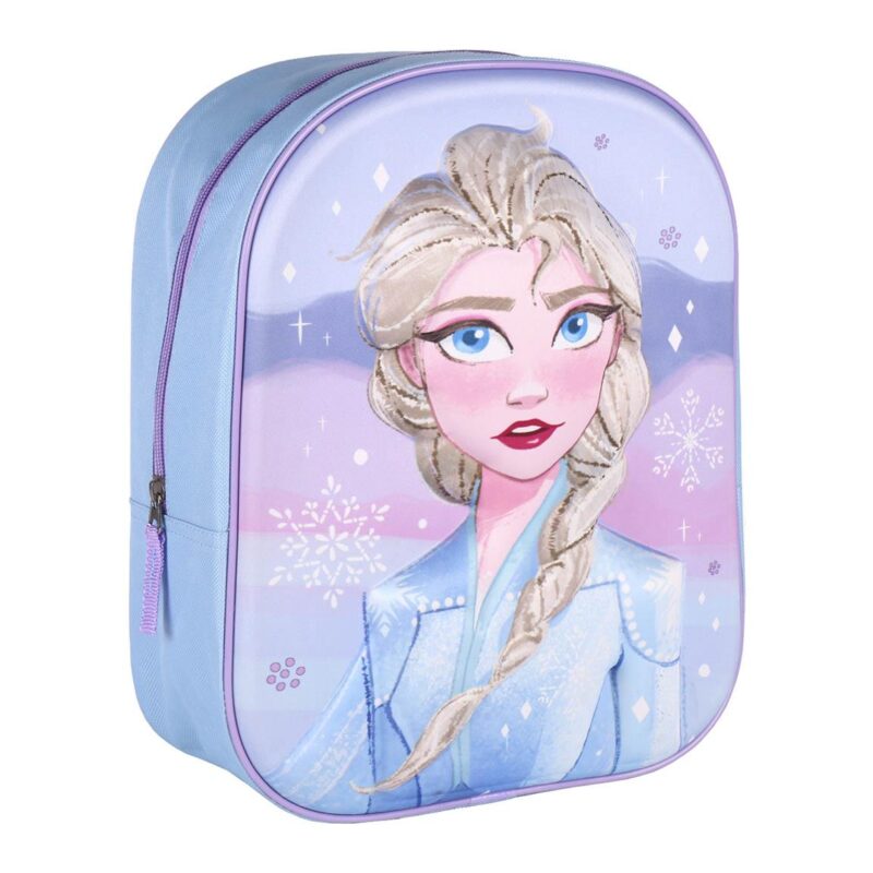 Mochila Frozen 3D Pré-Escolar com 31 cm